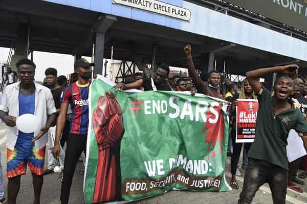 NIGERIA-DEMONSTRATION-POLICE