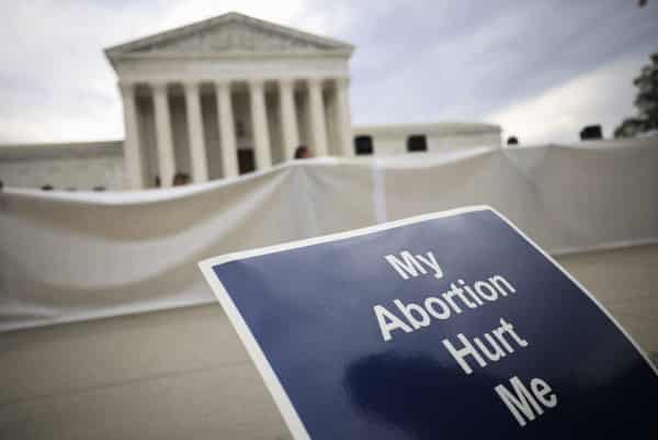 Pro-Choice And Anti-Abortion Protestors Rally At U.S. Supreme Court
