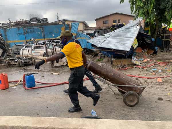Gas explosion in Mushin