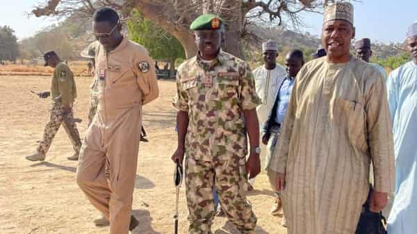 Zulum visits families of victims of Boko Haram attacks in Chibok