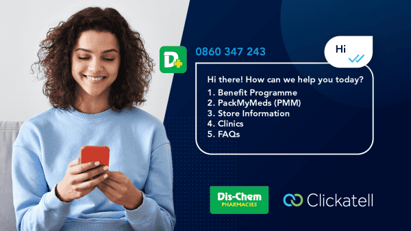 Dis-Chem Chooses Clickatell’s Chat Commerce Platform to Serve Millions of Customers Over WhatsApp