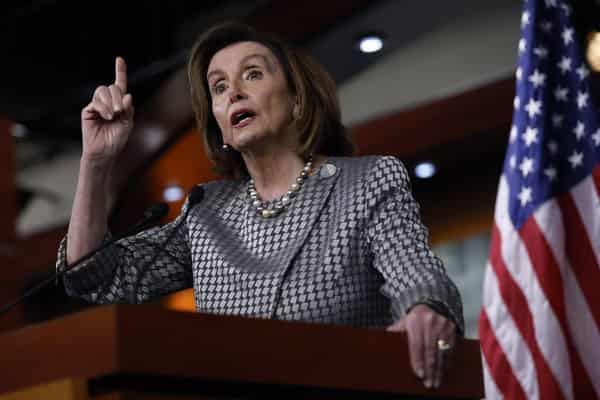 Speaker Pelosi Holds Weekly Press Conference On Capitol Hill