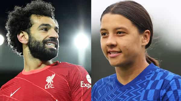 Mohamed Salah and Sam Kerr