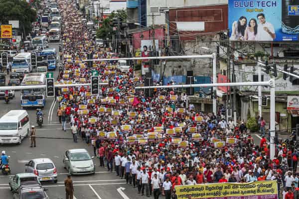SRI LANKA-ECONOMY-POLITICS-PROTEST