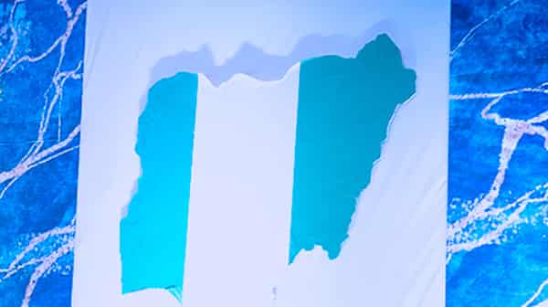 Nigeria map- Nigeria flag