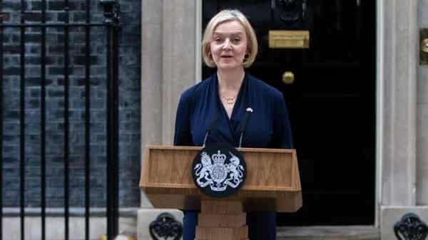 UK Prime Minister Liz Truss resigns