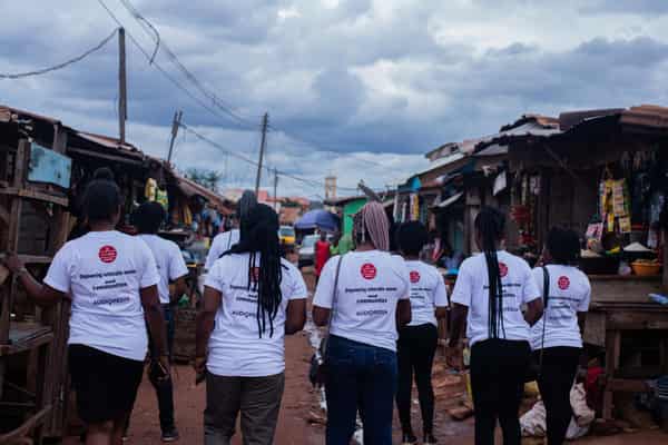 Community Volunteers in Agu-owa market (community market)