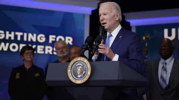 President Biden Delivers Remarks On Unions And The Economy From The South Court Of The White House