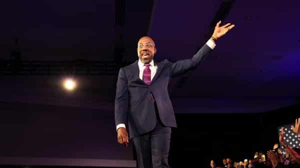 Georgia Senate Candidate Raphael Warnock Holds Runoff Election Night Event