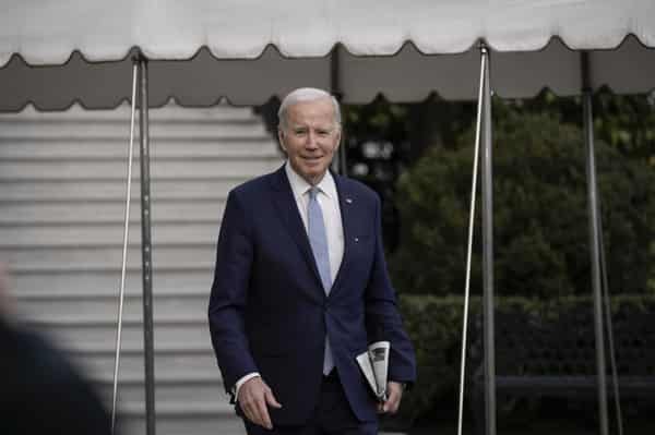 President Biden Departs The White House For His Delaware Residence