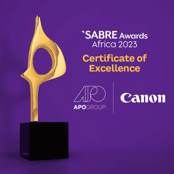 APO Group and Canon’s Public Relations Campaign “Canon R-Tour” Receives Certificate of Excellence at the 2023 SABRE Awards Africa – The World’s Most Prestigious Public Relations Awards
