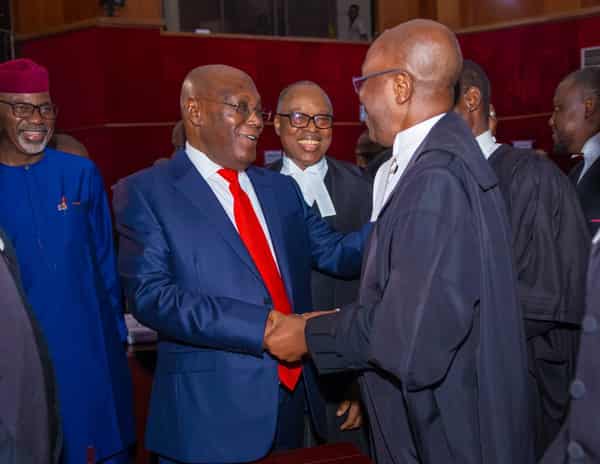 Atiku Abubakar at Tribunal on Thursday