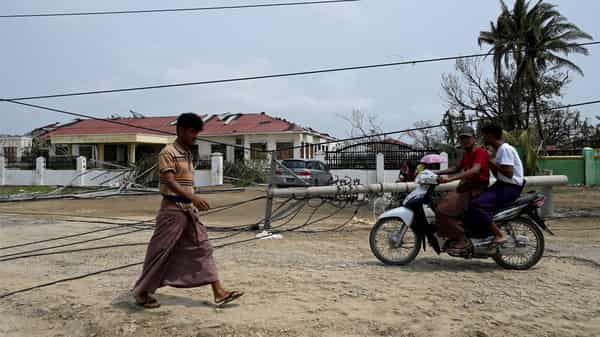 MYANMAR-WEATHER-CYCLONE