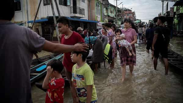 MYANMAR-WEATHER-FLOOD