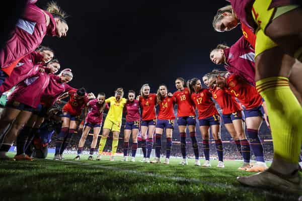 FILES-FBL-WC-2023-WOMEN-SPAIN-ASSAULT-STRIKE