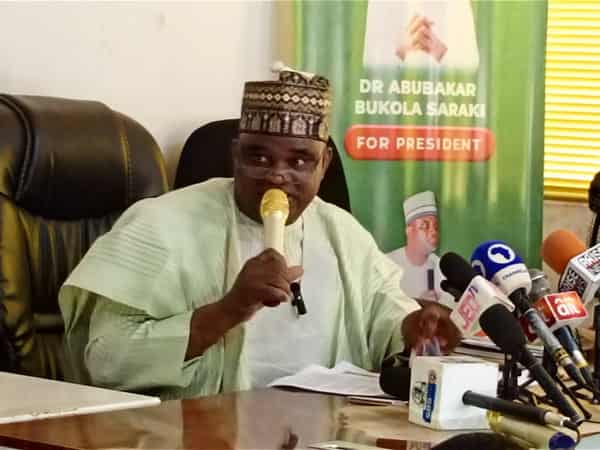 Chairman PDP Kwara State, Hon. Babatunde Mohammed at the press conference in Ilorin.