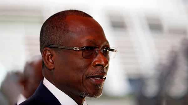 President of Benin Republic Patrice Talon is seen on arrival for the ECOWAS meeting in Abuja