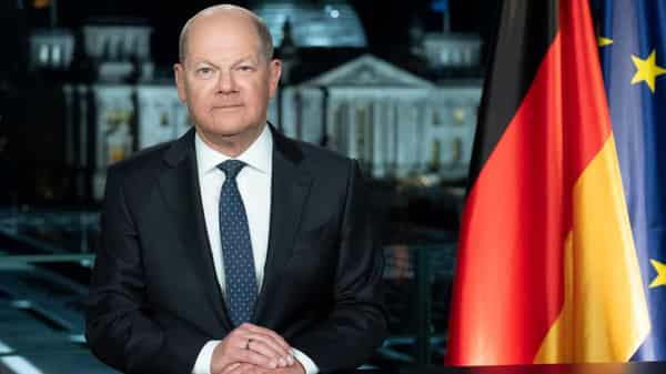 GERMANY-POLITICS-GOVERNMENT-NEW YEAR-TRADITION-SCHOLZ-SPEECH