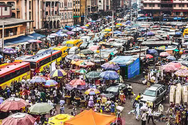 Lagos Island’s commercial district.