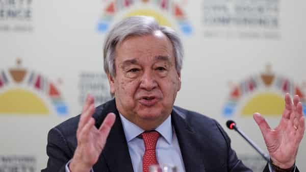 United Nations (UN) Secretary General, Antonio Guterres