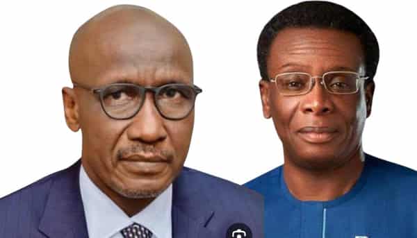 NNPCL GCEO, Mele Kyari and EVP (Downstream), Adedapo Segun.