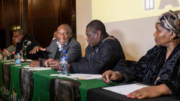 African National Congress party holds a special national executive committee meeting
