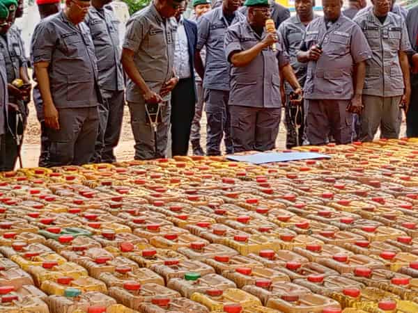 Customs intercepts 150,950 litres of PMS in one week in Adamawa
