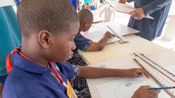 Children at the workshop