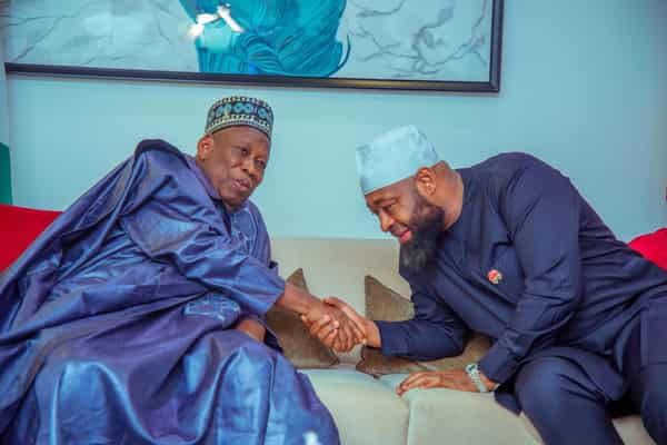 Abdullahi Umar Ganduje and Umaru Bago