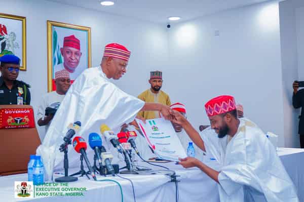 Dahiru Muhammad Hashim and Governor Abba Kabir Yusuf