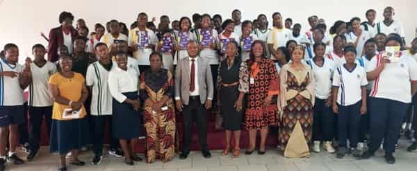 Mrs Funmilayo Adawale, NCC Director, Staff and students of Lead British International School Abuja