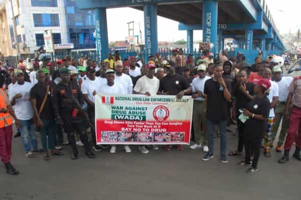Campaign against drug abuse organised by National Drug Law Enforcement Agency (NDLEA),Oyo State Command in collaboration with Rep.Abass Adigun, representing Ibadan South West/North East on Wednesday in Ibadan