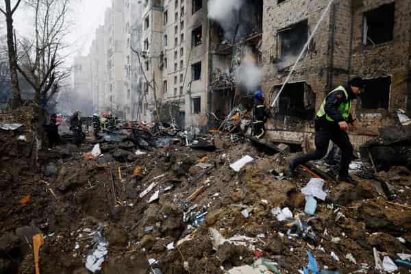 Aftermath of a Russian missile attack in Kyiv