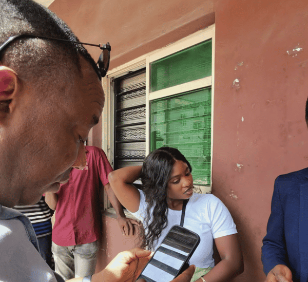 Sowore and NYSC member Ushie Uguamaye