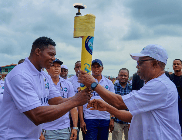 Aiyedatiwa receives Niger Delta Sports Festival torch in Ondo