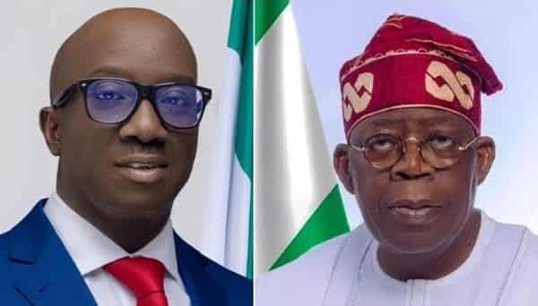 Monday Okpebholo and Bola Tinubu