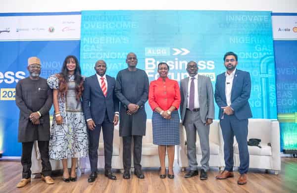 Executive Secretary. Association of Local Distributors of Gas, (ALDG), Oga Adejo-Ogiri (left), Vice Chair, Starzs Gas Limited, Iroghama Ogbeifun, Executive Director , Gas, Power & Renewable Energy, A.Y.M Shafa Holdings, Engr. Teryima Toryila, Chairman, Association of Local Distributors of Gas (ALDG) and Managing Director Gas Distribution, Axxela, Kehinde Alabi, General Manager , Operations Gas Aggregator Company Nigeria (GACN) Ltd, Yetunde Odejobi, Head of Commercial, Presidential Compressed Natural Gas Initiative (PCNGi), Tosin Coker, Chief Executive Officer, Powergas Nigeria, Sumeet Singh, at the maiden edition of the ALDG Business Forum in Abuja.