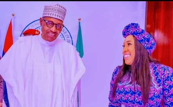 Betta Edu and Muhammadu Buhari