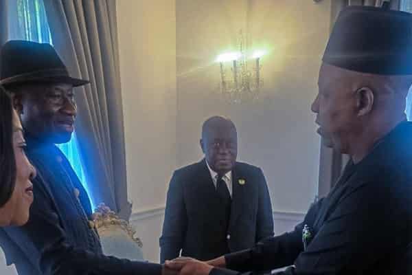 Goodluck Jonathan, Kashim Shettima and Nana Addo Dankwa Akufo-Addo