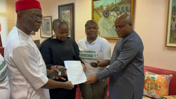NERCO Patron, Professor Theophilus Ndubuaku, Senior Legislative aide to Senator representing FCT, Dr. Mercy Kwabe, Director of Mobilization, NERCO, for FCT. Mary Nwokoro and the converner of the coalition for FCT, Ugochukwu Okoro, during an advocacy visit Last Friday.