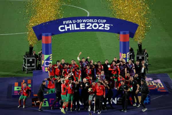 Morocco players celebrates FIFA U-20 World Cup win