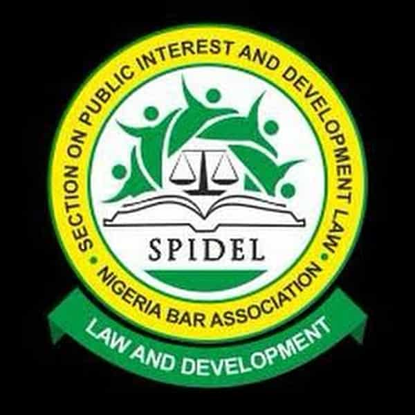 logo for the Nigerian Bar Association’s Section on Public Interest and Development Law, also known as NBA-SPIDEL.