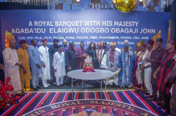 royal banquet held in honor of Agaba’idu Elaigwu Odogbo Obagaji John, the Paramount Ruler of the Idoma Nation