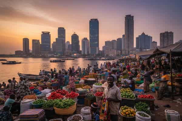 Nigerian man in the market