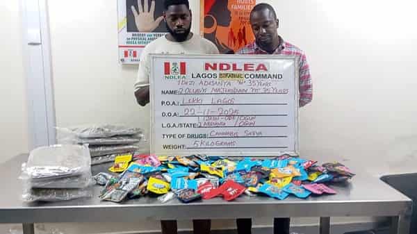 Suspects with illicit drugs