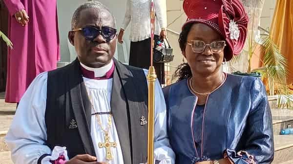 The Rt Revd Olufemi Familoni and wife, Modupe