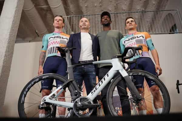 Andres Iniesta celebrated a “new chapter” for his NSN Cycling team