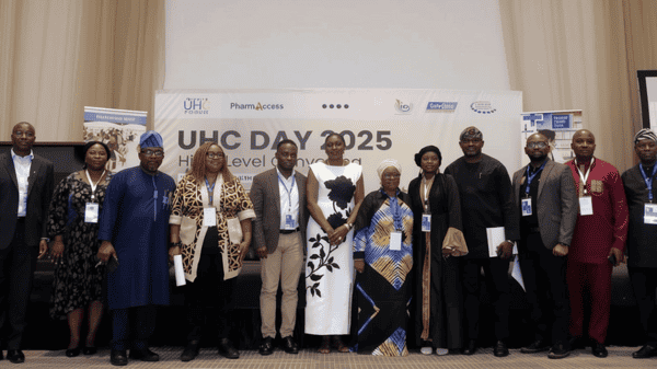 Health sector stakeholders at the 2025 Universal Health Coverage Day commemoration in Lagos