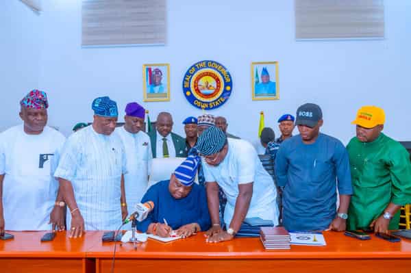 Adeleke signs Osun 2026 N705b appropriation bill into law