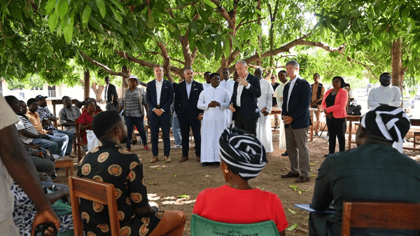 Riley Moore and members of the U.S delegation in Benue State